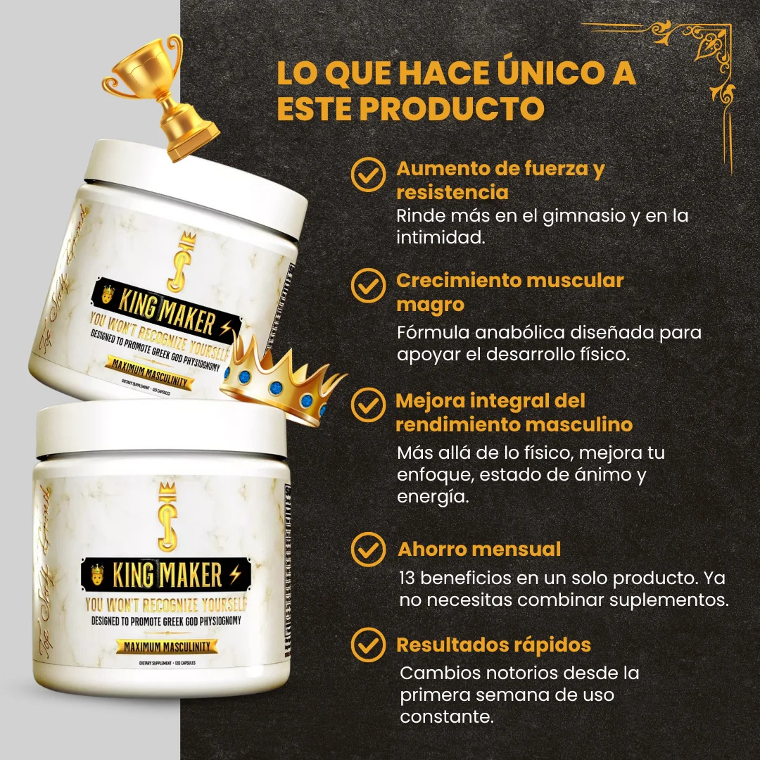 🔥K1NG MAKER POTENCIADOR MASCULINO EN CAPSULAS (IMPORTADO)🤴🏻🔥