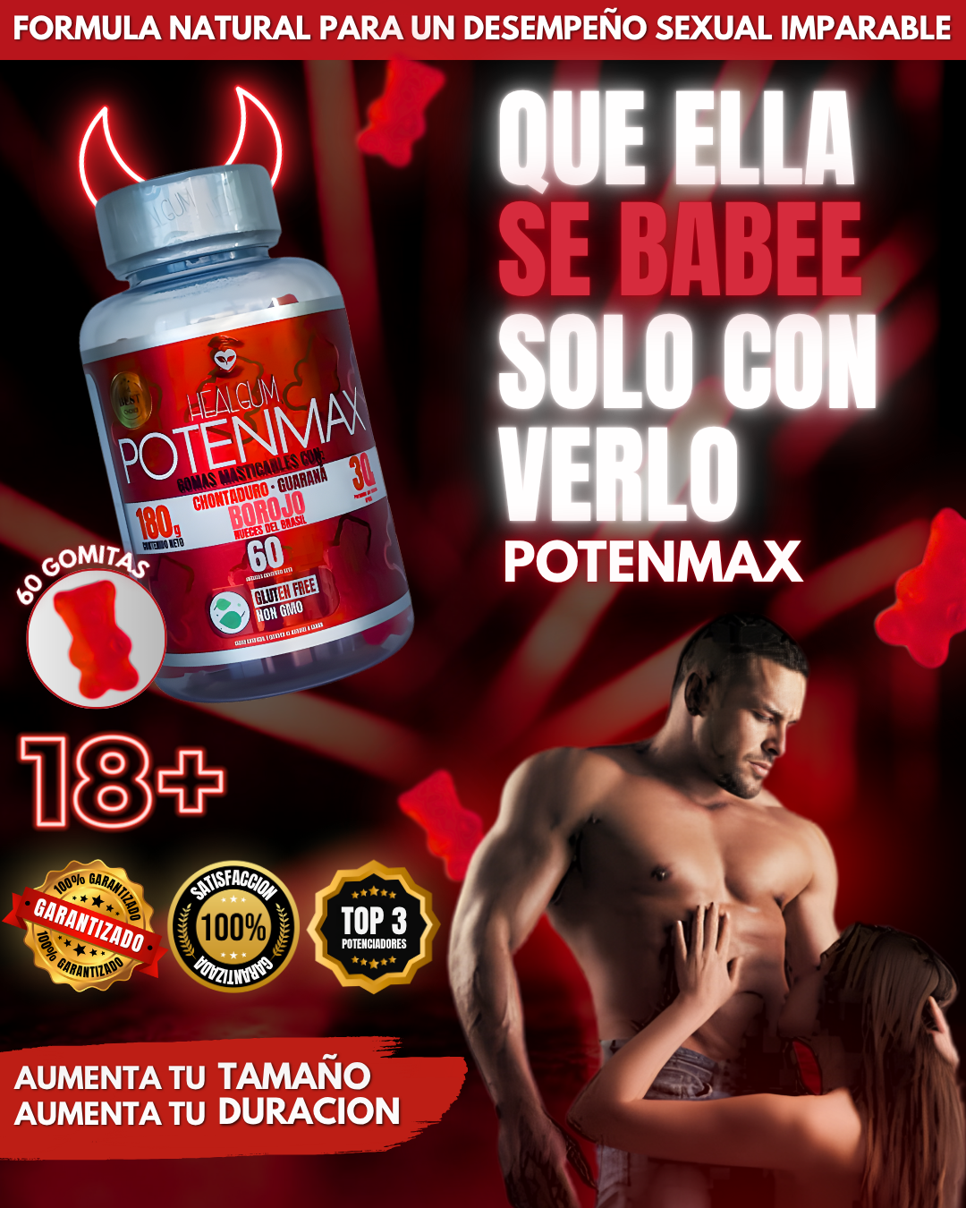 POTENMAX - AFRODISIACO BRASILEÑO QUE LIBERA LA MASCULINIDAD! 🔥